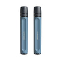 LifeStraw Peak Series - Personal Water Filter Straw for Backup Filtration, Emergency, Survival, and Ultralight Hydration, Mountain Blue, 2 Pack