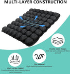 Sondur Travel Cushion, Portable Airplane Seat Cushion for Long Flights 3D Air Cel Inflatable Seat Cushion for Air Travel with Air Pump for Car,Office,Stadium,Ergonomic Comfort Support,Heavy Duty
