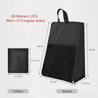 Shoe Bags for Travel Shoe Bag,2Pcs Travel Essentials Shoe Storage for Men Women(Black and Grey)