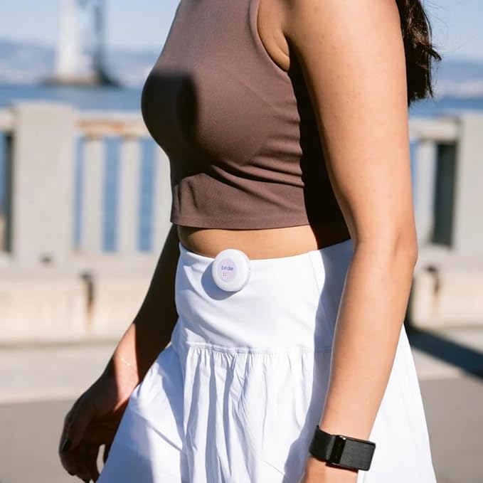 She's Birdie - The Original Personal Safety Alarm Disc for Bikes, Hikes, and Late Nights - Loud Siren, LED Light for Extra Visibility, Rechargeable, Handsfree, Lightweight, Water Resistant (Aqua)