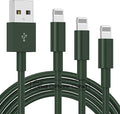 3 Pack Apple MFi Certified Charger Cable 6Ft, Lightning to USB Cable Cord 6 Foot, 2.4A Fast Charging,Apple Phone 6 Feet Long Chargers for iPhone 14/13/12/11/X/XS/XR/SE/8/7/6/5 Plus Pro Max Mini Olive