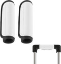 2 Pack Luggage Handle Wraps for Suitcase Bright Color Luggage Handle Covers Suitcase Tags identifiers Travel Accessories for Airplane/Flying (White)