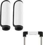2 Pack Luggage Handle Wraps for Suitcase Bright Color Luggage Handle Covers Suitcase Tags identifiers Travel Accessories for Airplane/Flying (White)