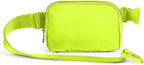 ODODOS Unisex Mini Belt Bag with Adjustable Strap Small Fanny Pack for Workout Running Traveling Hiking, Neon