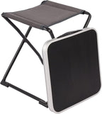 SUNNYFEEL 3 in 1 Folding Camping Table, Stool, and Footrest, Lightweight Portable up to 300 LBS, Easy to Carry for Beach, Fishing, Trip, Picnic, Lawn, Concert Outdoor