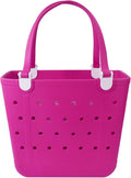 Lightweight Extra large Rubber Beach Bag Small mini Tote Bag for Gym Waterproof medium Open Handbag for Pool Sports