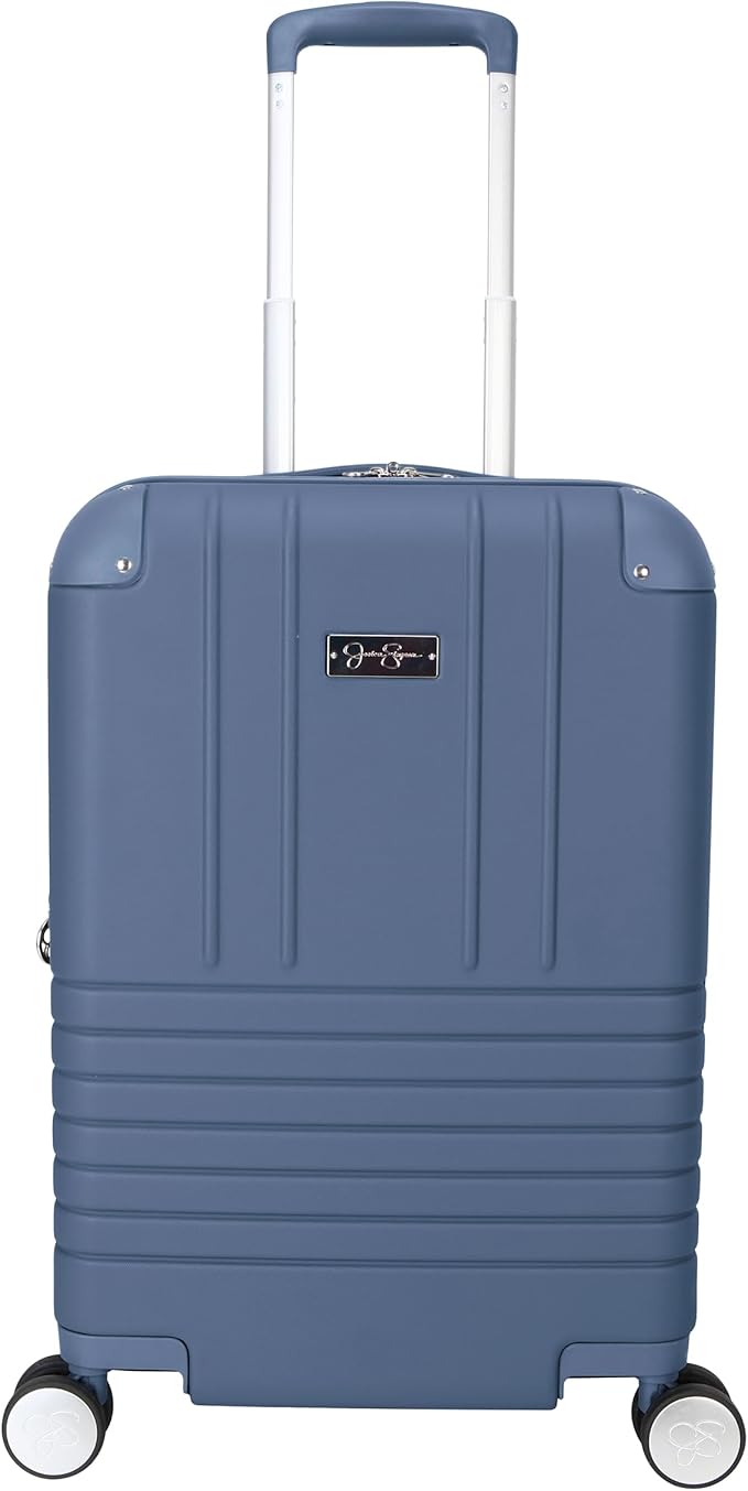 Jessica Simpson Countryside 2-Piece Set (21" & 30") Expandable 8-Wheel Spinner Large Checked Luggage Suitcase, Oceanview
