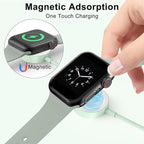 2Pack Green for Apple Watch Charger USB Magnetic Wireless Fast iWatch Charger Portable Compatible with iWatch Ultra/Series 9/8/7/6/SE/SE2/5/4/3/2/1-[3.3FT]