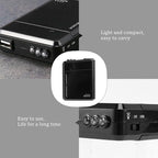 Black 4X AA Battery Portable Emergency Power Charger USB for Cell Phone, 046139