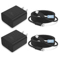 45W 2Pack Super Fast Charger USB C Dual Port Android Phone Charger Type C Fast Charging Block with 6FT Type-C Charger Cord for Samsung Galaxy S26 Ultra/S26/S26+/S25/S24/S23/S22/S21+/iPhone 17/16/15