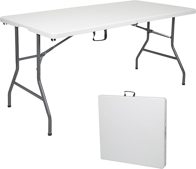 Stansport Compact Portable Kids Picnic Table – Foldable Space-Saving Design with Locking Legs – Lightweight Children’s Picnic Set for Travel, Parks, Campsite – Durable Steel Frame & Easy Clean Surface