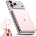 golioklsy for Magsafe Portable Charger,10000mAh Power Bank with Type-C 20W PD Fast Charging, Lightweight and Slim, LED Display for Magsafe Battery Pack for iPhone 17/16/15/14 All Series, Pink