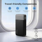 JUOVI Power Bank Portable Charger 20000mAh 35W Fast Charging, PD 3.0 QC 4.0 Phone Charger with LED Display, Travel Battery Pack 2 USB C 2 USB A Ports for iPhone 16/15/14 Series, Galaxy, iPad