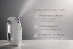 Facial Steamer Nano Mist – Portable USB Rechargeable Face Mister for Hydrated Glowing Skin – Ultra Fine Cold Mist for Makeup Settings, Dry Skin & Travel Beauty Device,