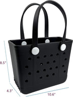 Lightweight Extra large Rubber Beach Bag Small mini Tote Bag for Gym Waterproof medium Open Handbag for Pool Sports