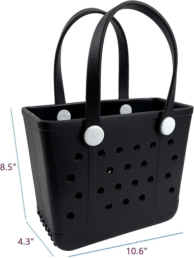Lightweight Extra large Rubber Beach Bag Small mini Tote Bag for Gym Waterproof medium Open Handbag for Pool Sports
