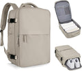 coofay Laptop Travel Backpack For Women Men Airline Approved Carry On Bags For Airplanes Underseat Luggage Backpack For Traveling On Airplane Personal Item Travel Bag For Airlines Light Brown