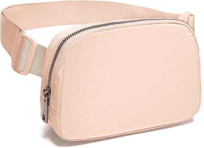 Belt Bag Fanny Pack Crossbody Bags for Women Fashion Waist Packs with Adjustable Strap Gifts for Women Men Teen Girls (Coral Pink)