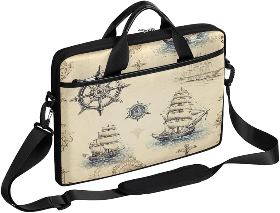 Laptop Shoulder Bag for Women Men, Waterproof Computer Case Messenger Bag Briefcase for Business Office Travel