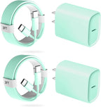 Phone 17 16 15 Pro Charger Fast Charging, 20W USB C Fast Charger Block with 3FT Long Type C Chargers Fast Charging Cable Cord for Phone 17/17 Pro/17 Pro Max/Air/16 Pro Max/16 Pro/15Pro Max/Pro, S24