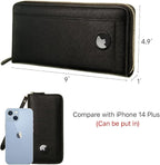 Travel Document Organizer - RFID Passport Wallet Case Family Holder Id Wristlet