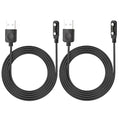 2 Pack Smart Watch Charger Cable 2 Pin Cord,Replacement Charger for Smart Watch,Fitness Trackers, Smart Glasses & Wearable Devices Charger Contact pin spacing Compatible 4mm