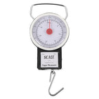 Lurrose Portable Mini Spring Fish Luggage Scale 35kg Hanging Weighing Scale Handheld Travel Bag Weight Measurement Tool
