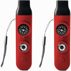 Emergency Survival Safety Whistle，Whistle for Kids with Lanyard,Compass,Thermometer,Ideal for Kayaking, Boating, Hiking, Camping, Climbing