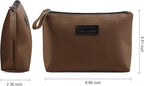 Cosmetic Bags for Women Small Makeup Bag for Purse Pu Leather Makeup Pouch Travel Makeup Bag with Zipper Make Up Bag for Travelling
