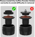 Portable Battery Coffee Maker Espresso Machine, 20 Bar Nano Car Coffee Mini Espresso Machines Self-Heating Electric Espresso Maker, USB-C 3-in-1 Ground Coffee & NS Capsule Pod RV Hiking Camping