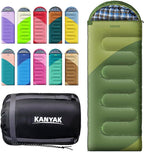 Camping Sleeping Bag, 32℉ Sleeping Bags for Adults Kids Teens Cold Weather Warm Sleeping Bag Winter for 3-4 Season Camping, Camping Gear Equipment, Traveling, and Outdoors
