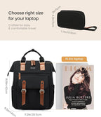 LOVEVOOK Laptop Backpack for Women with Large Capacity, Teacher Nurse Work Laptop Bag, Waterproof Travel Backpack Purse, Business Computer Back Pack, Cute bag for Professional Use, 15.6 Inch