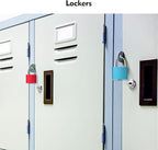 6Pcs Luggage Locks Small Suitcase Locks with Keys Plastic-Covered Mini Padlock for Suitcase Backpack Box Bag