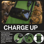 Outdoor Tech - Mountaineer Solar Backpack - Rugged 40L Outdoor Backpack with Flexible and Detachable 6.5W Solar Panel for Charging