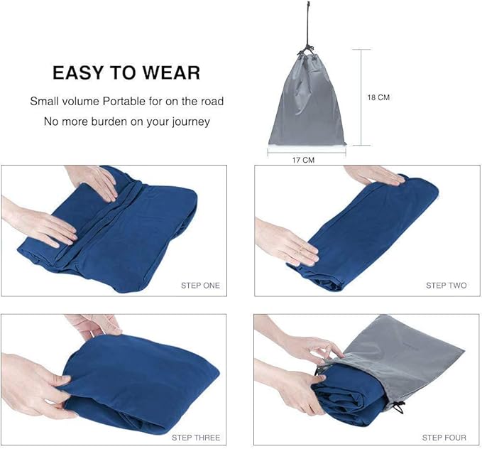 Travel Foot Rest Pillow, Portable Inflatable with Double Hand Pump Adjustable Three Layers Height Pillow for Foot Rest on Airplanes,Cars,Buses,Trains,Office to Sleep on Long Trip