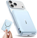golioklsy for Magsafe Portable Charger,10000mAh Power Bank with Type-C 20W PD Fast Charging, Lightweight and Slim, LED Display for Magsafe Battery Pack for iPhone 17/16/15/14 All Series, Blue
