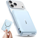golioklsy for Magsafe Portable Charger,10000mAh Power Bank with Type-C 20W PD Fast Charging, Lightweight and Slim, LED Display for Magsafe Battery Pack for iPhone 17/16/15/14 All Series, Blue