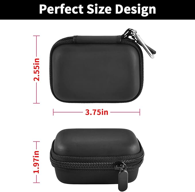 casmilee 【NOT Included Power Bank】 Portable Charger Case for iWalk/for Swyop/for Feob/for Charmast/for JEJILL/for LanLuk/for VEGER/for Taegila/for Kuulaa and More Small Charging Battery Pack, Black