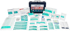 Metal Case First Aid Kit for Job Site & Contractors - OSHA Compliant, Heavy Duty Case for Work Trucks, Fleet, Renovation, Industrial, and Construction- 200 Piece Wall Mount & Portable First Aid Kit