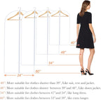 Clear Garment Bags for Hanging Clothes Travel (Set of 6) Suit Bags for Closet Storage Clothes Storage Bags Closet Cover for Open Closet with Zipper for Coats, Jackets, Shirts