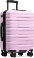 U.S. Traveler Boren Expandable Hardside Rugged Travel Luggage with 8 Spinner Wheels, Lavender, Carry-on 22-Inch