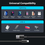 5Pack for iPhone Charger Cable 3ft Lightning to USB Cables Fast for iPhone Charging Cord [Apple MFi Certified] Nylon Braided for iPhone 14/13/12/11 Pro/X/Xs Max/XR/8 Plus/7/6/5/SE,for IPad, 3 Foot