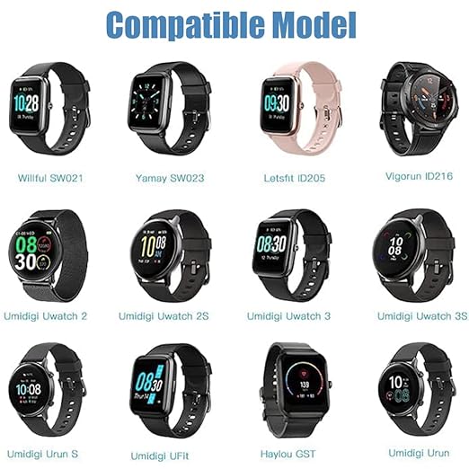 VeryFit Smartwatch Charger, Magnetic Charging Cable for SKG V7/V7 Pro/R8, ID205L, TOZO S2 S3, Umidigi Uwatch 3S 3 2S 2 / Urun/Uruns/Ufit, IDW26 /25/23/21/19/17/16 / 15/13 Smart Watch
