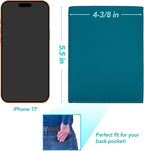 Teal RFID Genuine Leather Passport Wallet
