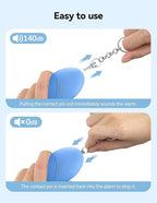 Personal Safety Alarm for Women, 140dB Travel Safe Waterproof Self Defense Keychain, Personal Alarm Loud Siren Safety Keychain for Girls Kids Elderly - 2 Pack