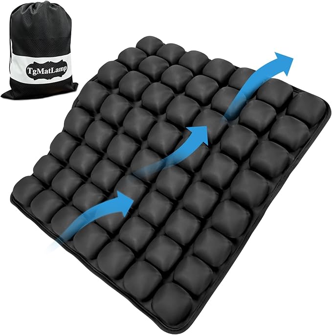 Travel Seat Cushion, Airplane Seat Cushion for Long Flights, Easy to Carry, 3D Inflatable Cushion for Wheelchair, Travel,Driving,Office Work
