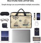 Laptop Shoulder Bag for Women Men, Waterproof Computer Case Messenger Bag Briefcase for Business Office Travel