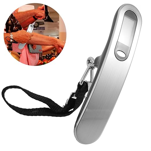 Amosfun Mini Travel Scale Digital Luggage Hand Scale Portable Electronic Weighing for Suitcases