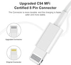 10ft iPhone Charger, [Apple Certified] Long Apple Charging Cord,10 Feet Original Lightning to USB Cable,10 Foot iPhone Charging Cable for iPhone 14 Pro Max/14/13 Pro/12 Mini/11/XS/XR/8/7/6S/5/SE,iPad