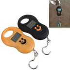 Pocket Portable 50kg/10g LCD Digital Scale Electronic Hand Held Hook Belt Luggage Hanging Scale Backlight Balance Weigting Random Color